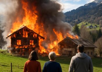Manigod : un chalet et une ferme en proie aux flammes, famille relogée.