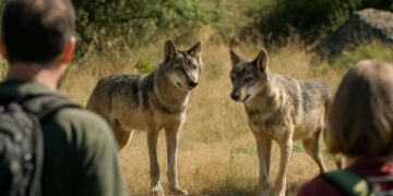 Ardèche : Deux loups aperçus près du col de l'Escrinet, possiblement un couple.