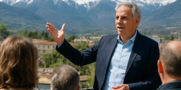 Patrice Ponza présente ses réflexions sur les Alpes à Gap.