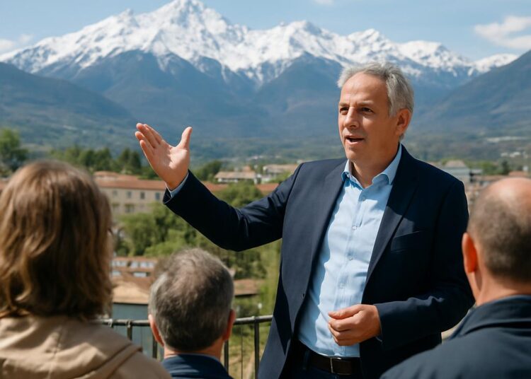 Patrice Ponza présente ses réflexions sur les Alpes à Gap.