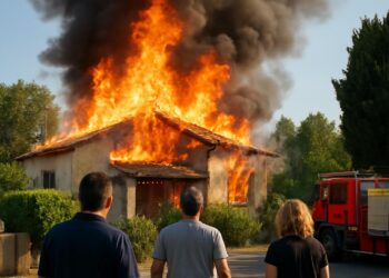 Incendie nocturne dans une maison individuelle en Vaucluse.