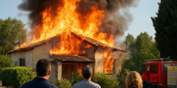Incendie nocturne dans une maison individuelle en Vaucluse.