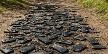 Isère. Une centaine de téléphones détruits par le feu sur un sentier.