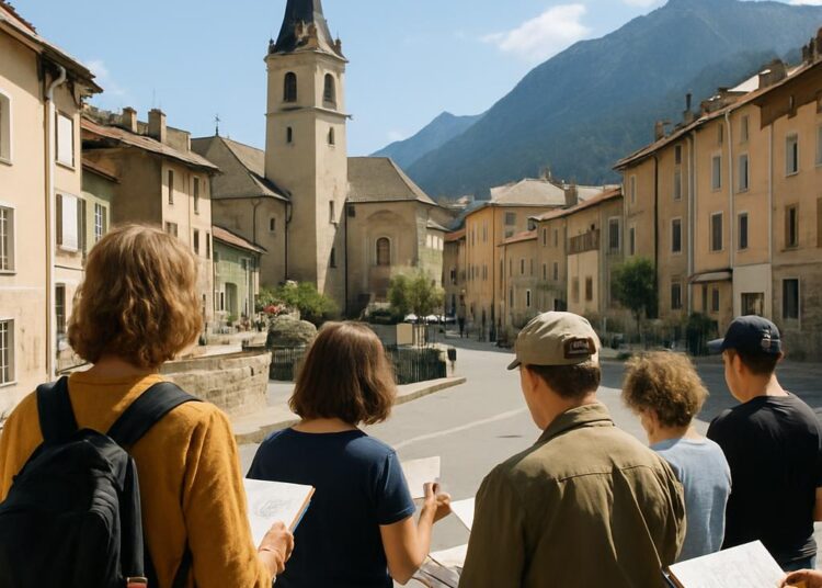 Briançon : chaque mois, les "Urban sketchers" capturent la ville.