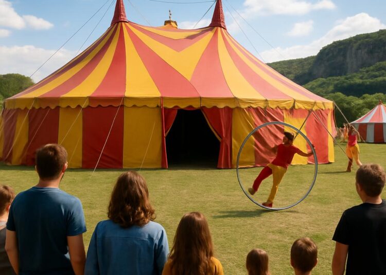 Des spectacles de cirque continuent ce dimanche, du Rhône aux Gorges de l'Ardèche.