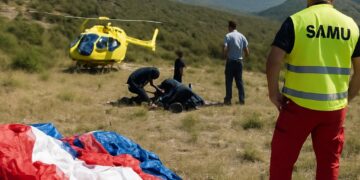 Alpes-de-Haute-Provence : un parapentiste se blesse gravement après une chute de 25 mètres.