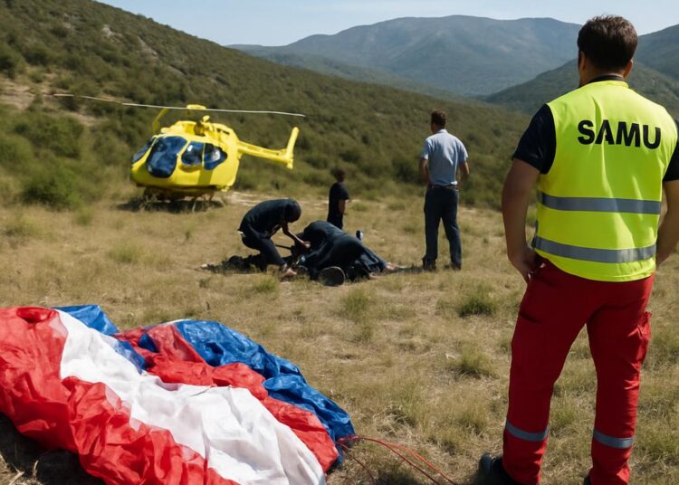 Alpes-de-Haute-Provence : un parapentiste se blesse gravement après une chute de 25 mètres.