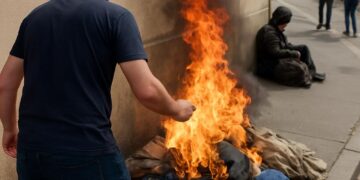 Chambéry : Un homme en état d'ébriété incendie les affaires d'un SDF.