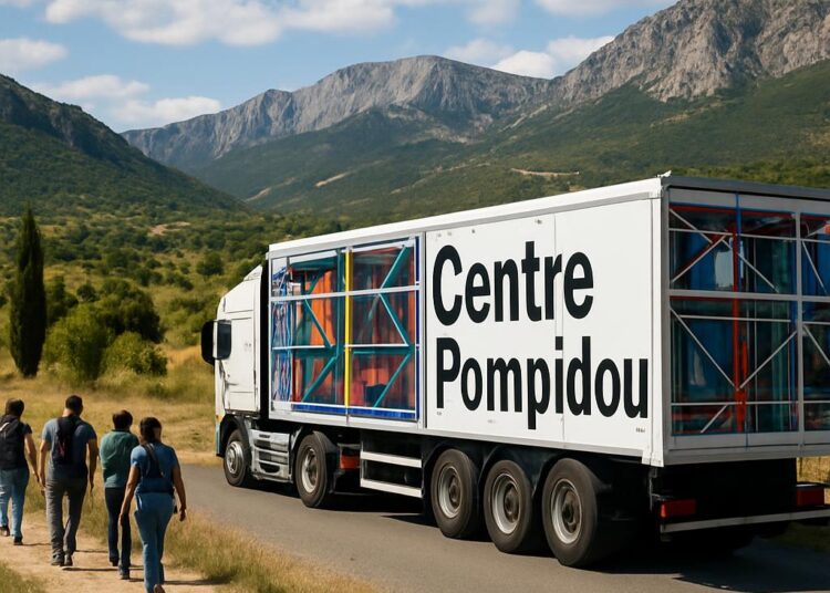 Centre Pompidou en tournée dans les Alpes-de-Haute-Provence.
