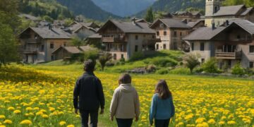 Étonnant : un village savoyard remplace le muguet par des pissenlits.