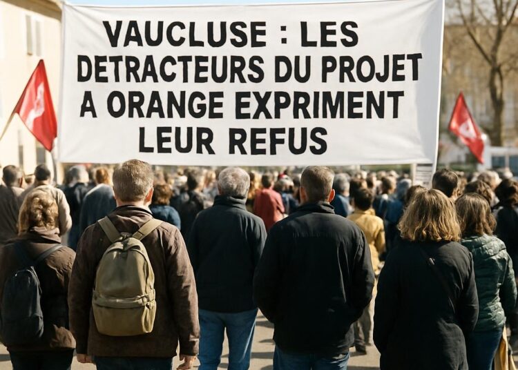 Vaucluse : Les détracteurs du projet à Orange expriment leur refus.