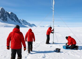 Des chercheurs de Grenoble mettent en place des stations de mesure de la glace en Antarctique.