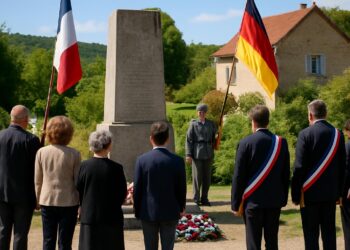Drôme : Un hommage commun aux fusillés d'Izon-la-Bruisse par Français et Allemands.