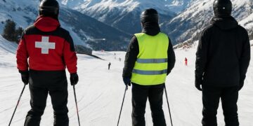Ski alpin : Inspection de sécurité sur la piste Luc Alphand à Serre-Chevalier