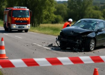 Isère : Un homme gravement blessé dans un accident, route D52C fermée.