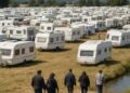 Savoie : Plus de 250 caravanes de gens du voyage occupent un terrain privé, impact sur l'eau.