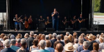 Cinquante artistes des Hautes-Alpes se produisent au Vélodrome avec Patrick Fiori.