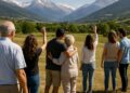 Célébration d'une réunion familiale entre Champsaur et Californie dans les Hautes-Alpes.