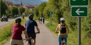 Albertville : itinéraires cyclables alternatifs pour éviter le trafic.