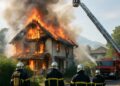 Contamine-sur-Arve : un incendie ravage 300 m² d'une maison en Haute-Savoie.