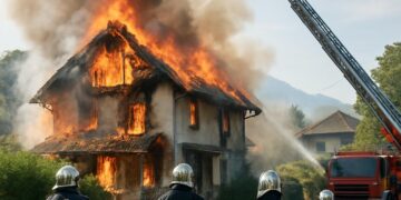 Contamine-sur-Arve : un incendie ravage 300 m² d'une maison en Haute-Savoie.