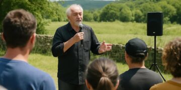 Ardèche : Pierre Tabardel évoque l'importance des concerts pour l'échange.