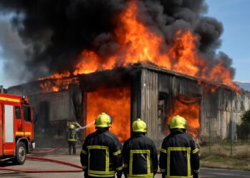 Carpentras : un incendie ravage un entrepôt de 350 m² dans le Vaucluse.