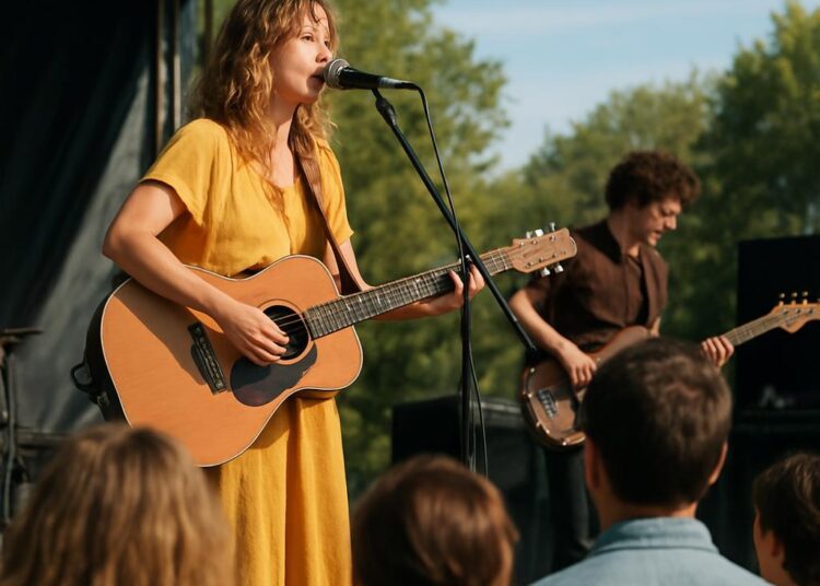 Concert de Wild Woods, la chanteuse de la Drôme, à Bourg-lès-Valence le 10 octobre.