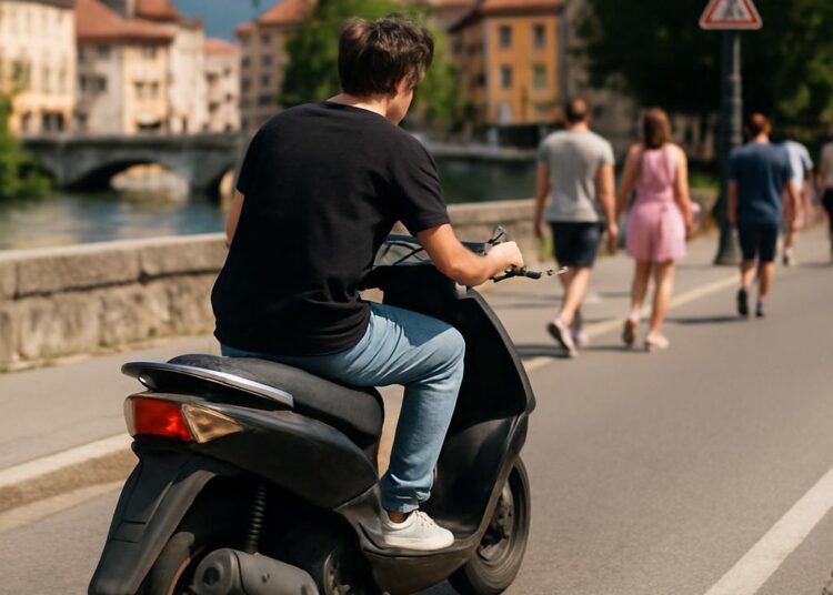Annecy. Un adolescent ivre conduisait un scooter dérobé.