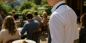 Haute-Savoie : Clovis Monnet, un jeune talent de la gastronomie passionné par le service et la présentation.