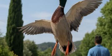 Vaucluse. Un canard piégé par son bec dans un fil électrique