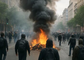 Valence en proie aux tensions urbaines : entre conflits et revendications.