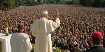 Le 7 octobre 1986, Jean-Paul II a célébré une messe à Annecy pour 80 000 personnes.