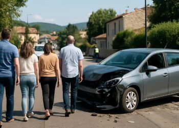 Ardèche : Quatre piétons légèrement blessés dans une collision avec une voiture au Pouzin.