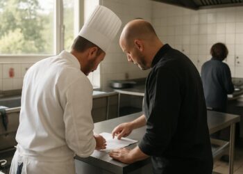 Drôme : Deux chefs élaborent le menu du Grand repas au collège Lis Isclo d’Or.